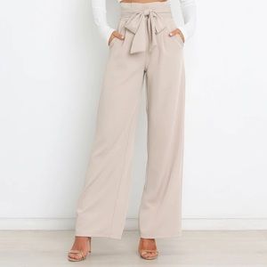 PETAL AND PUP, NEW, TAN/CREME SLACKS